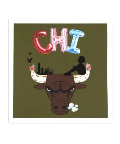 The Loyalist Sue Tsai Bulls Print (Limited To 75) Basketball