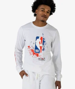The Loyalist Basketball Frank Miller NBA Logo White Long Sleeve T-Shirt