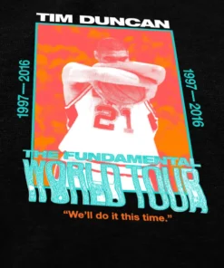 The Loyalist Basketball Tim Duncan World Tour Black Long Sleeve T-Shirt