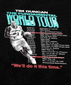 The Loyalist Basketball Tim Duncan World Tour Black Long Sleeve T-Shirt