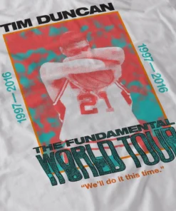The Loyalist Tim Duncan World Tour White Long Sleeve T-Shirt Basketball