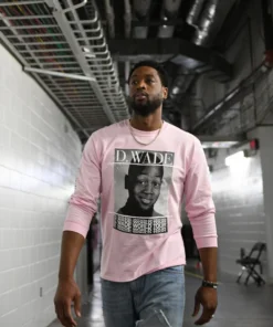 Loyalist Dwyane Wade Pink World Tour Long Sleeve HOLIDAY SALE