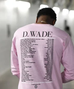 Loyalist Dwyane Wade Pink World Tour Long Sleeve HOLIDAY SALE