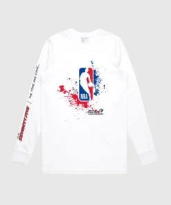 The Loyalist Basketball Frank Miller NBA Logo White Long Sleeve T-Shirt