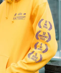 The Loyalist The Lakers Check The Credits Gold Hoodie Basketball