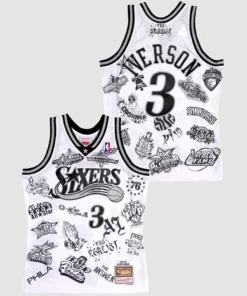 The Loyalist Allen Iverson Player's Edition White Swingman Jersey Basketball