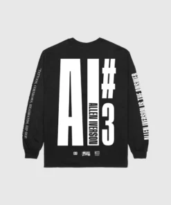 Loyalist Allen Iverson THE ANSW3R Black Long Sleeve T-Shirt Basketball 14 Loyalist Allen Iverson THE ANSW3R Black Long Sleeve T-Shirt Basketball
