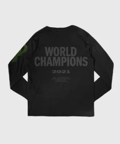 The Loyalist Basketball The Bucks 2021 World Champions Black Long Sleeve T-Shirt