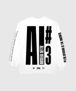 Loyalist Basketball Allen Iverson THE ANSW3R White Long Sleeve T-Shirt