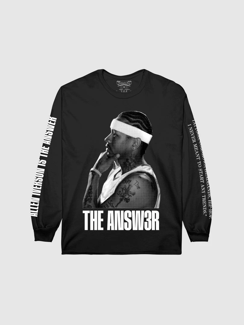 Loyalist Allen Iverson THE ANSW3R Black Long Sleeve T-Shirt Basketball 7 Loyalist Allen Iverson THE ANSW3R Black Long Sleeve T-Shirt Basketball