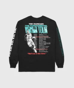 The Loyalist Basketball Tim Duncan World Tour Black Long Sleeve T-Shirt