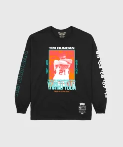 The Loyalist Basketball Tim Duncan World Tour Black Long Sleeve T-Shirt