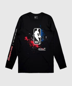 The Loyalist Frank Miller NBA Logo Black Long Sleeve T-Shirt