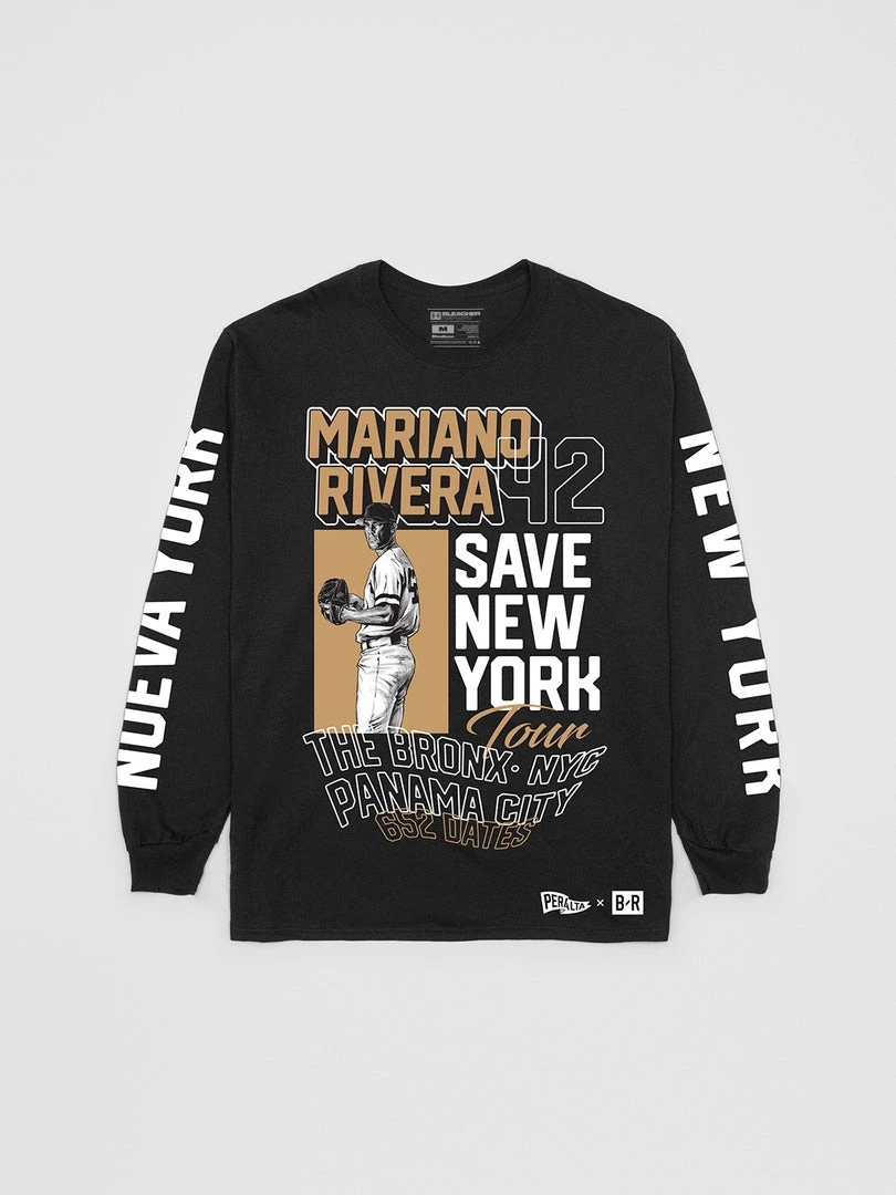 The Loyalist Baseball Mariano Rivera Save New York Long Sleeve T-Shirt 3 The Loyalist Baseball Mariano Rivera Save New York Long Sleeve T-Shirt