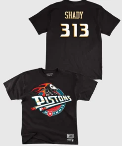 B/R SHOP Basketball Eminem X Detroit Pistons T-Shirt