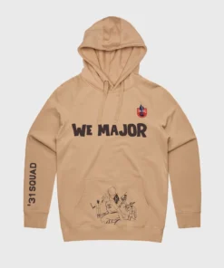 B/R SHOP We Major Tan Hoodie