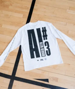 Loyalist Basketball Allen Iverson THE ANSW3R White Long Sleeve T-Shirt