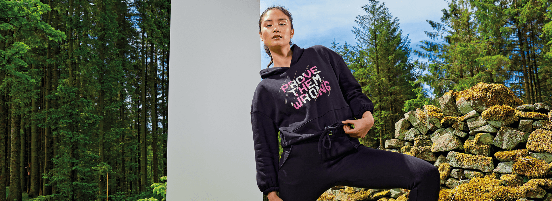 FlexFit Shop -FlexFit Shop maria hoodie banner black printed 1